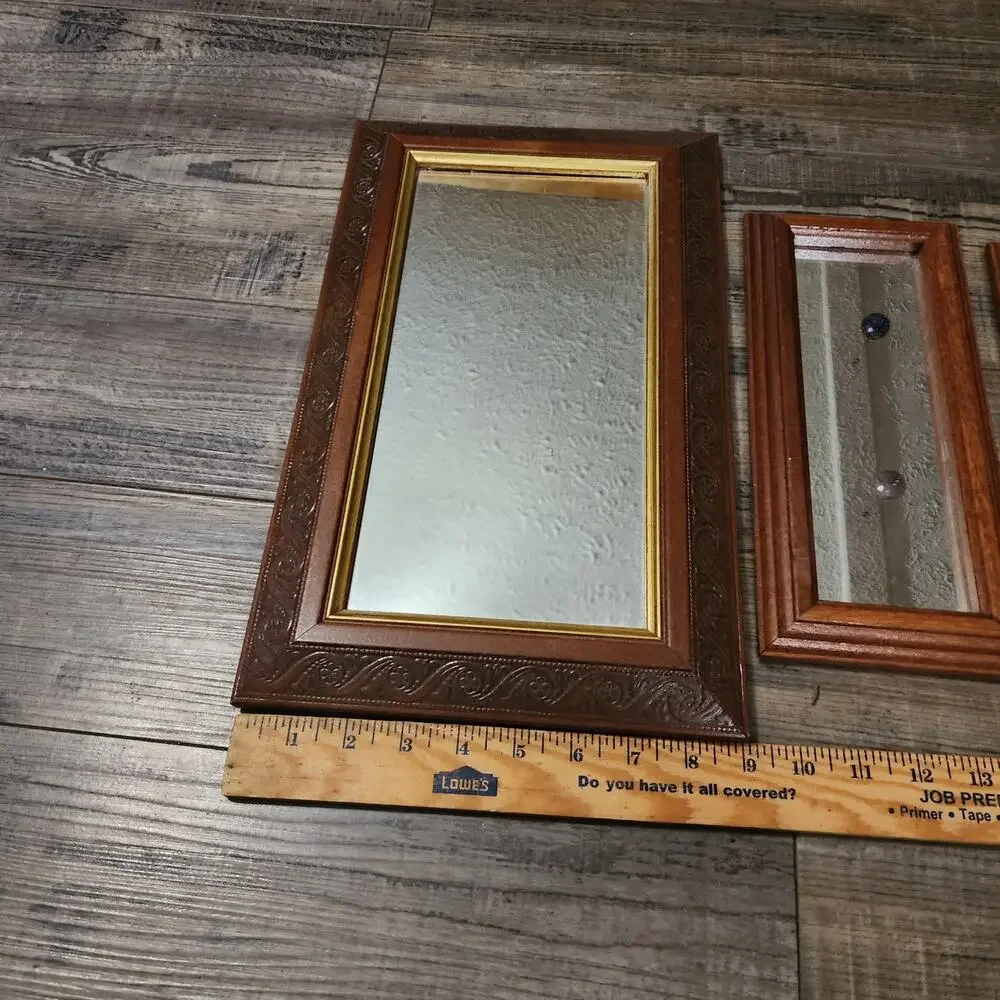 4 Home Interiors mirrors 3 are a set various sizes V